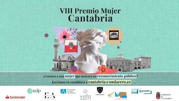 Cartel del VIII Premio Mujer Cantabria