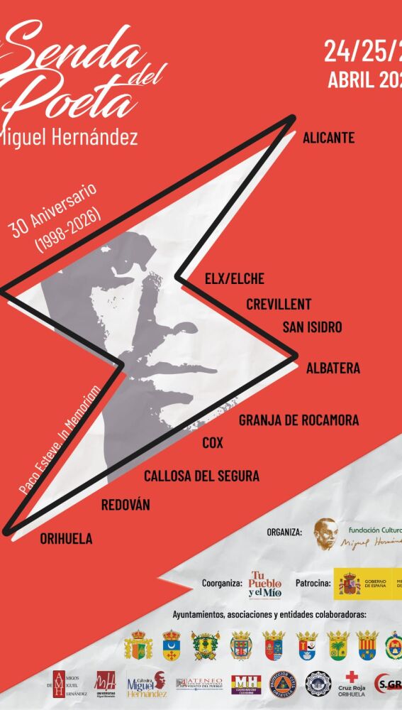 Cartel de la Senda del Poeta