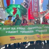 Masiva manifestación del profesorado en Castellón en la jornada de huelga educativa