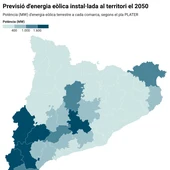 La Generalitat activa el Plater, el pla per impulsar les energies renovables fins al 2050, entre algunes crítiques del territori La Generalitat activa el Plater, el pla per impulsar les energies renovables fins al 2050, entre algunes crítiques del territori