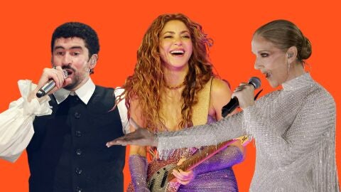 Bad Bunny, Shakira y C&eacute;line Dion, un montaje de Europa FM