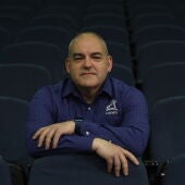 El ingeniero español de la NASA, Carlos García-Galán Castillo, en una rueda de prensa en la sede de la ETS de Ingeniería de Telecomunicación del Campus de Teatinos, a 5 de mayo de 2023 en Málaga (Andalucía, España).