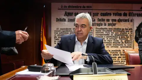 Santos Cerdán, en una imagen de archivo en el Senado Santos Cerdán, en una imagen de archivo en el Senado