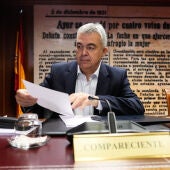 Santos Cerdán, en una imagen de archivo en el Senado