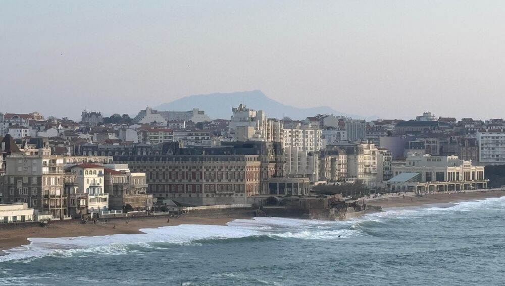 Vista de la ciudad francesa de Biarritz