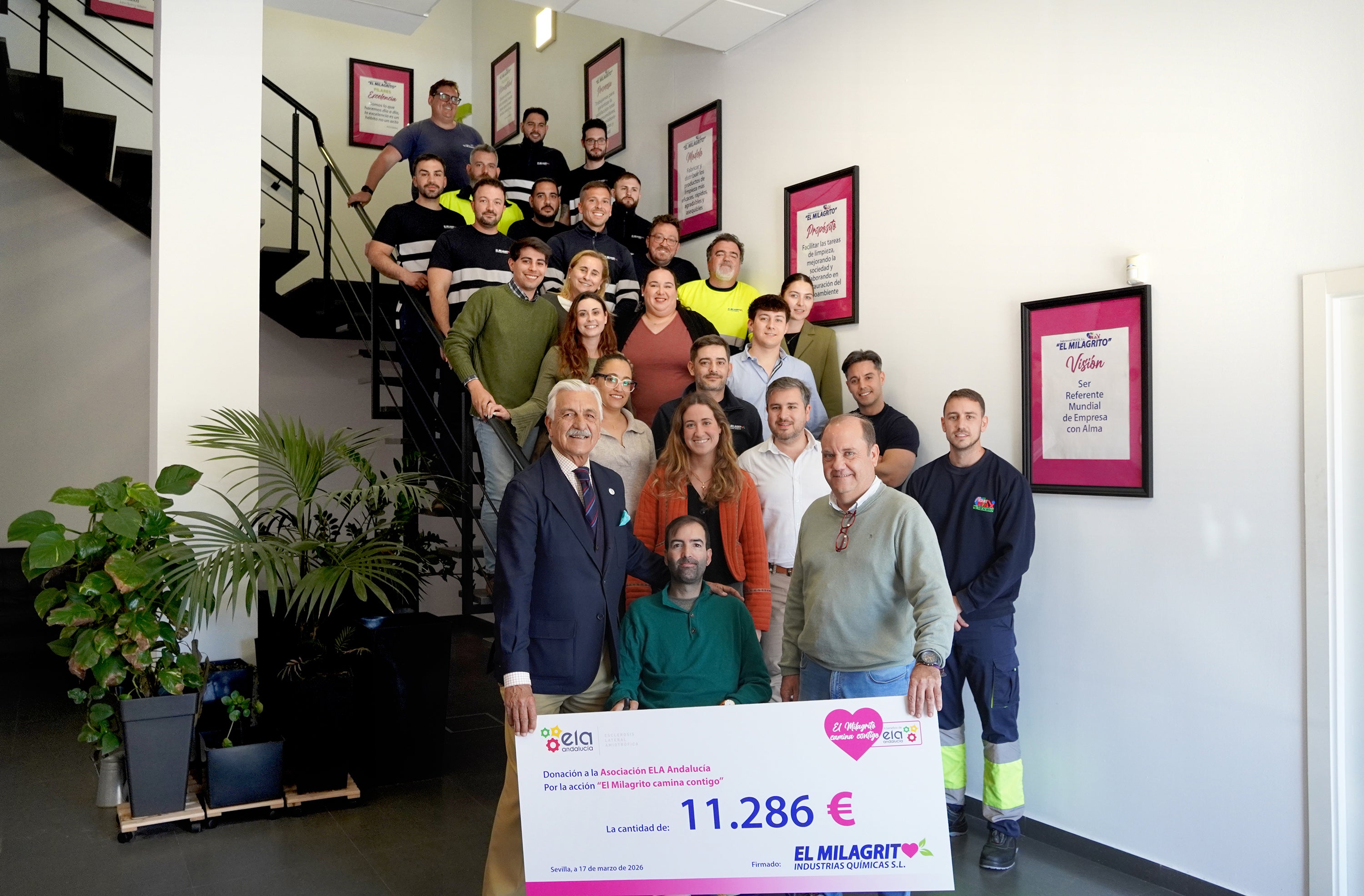 “El Milagrito camina contigo” recauda 11.286 € para ELA Andalucía con la venta de más de 250.0000 unidades a nivel nacional “El Milagrito camina contigo” recauda 11.286 € para ELA Andalucía con la venta de más de 250.0000 unidades a nivel nacional