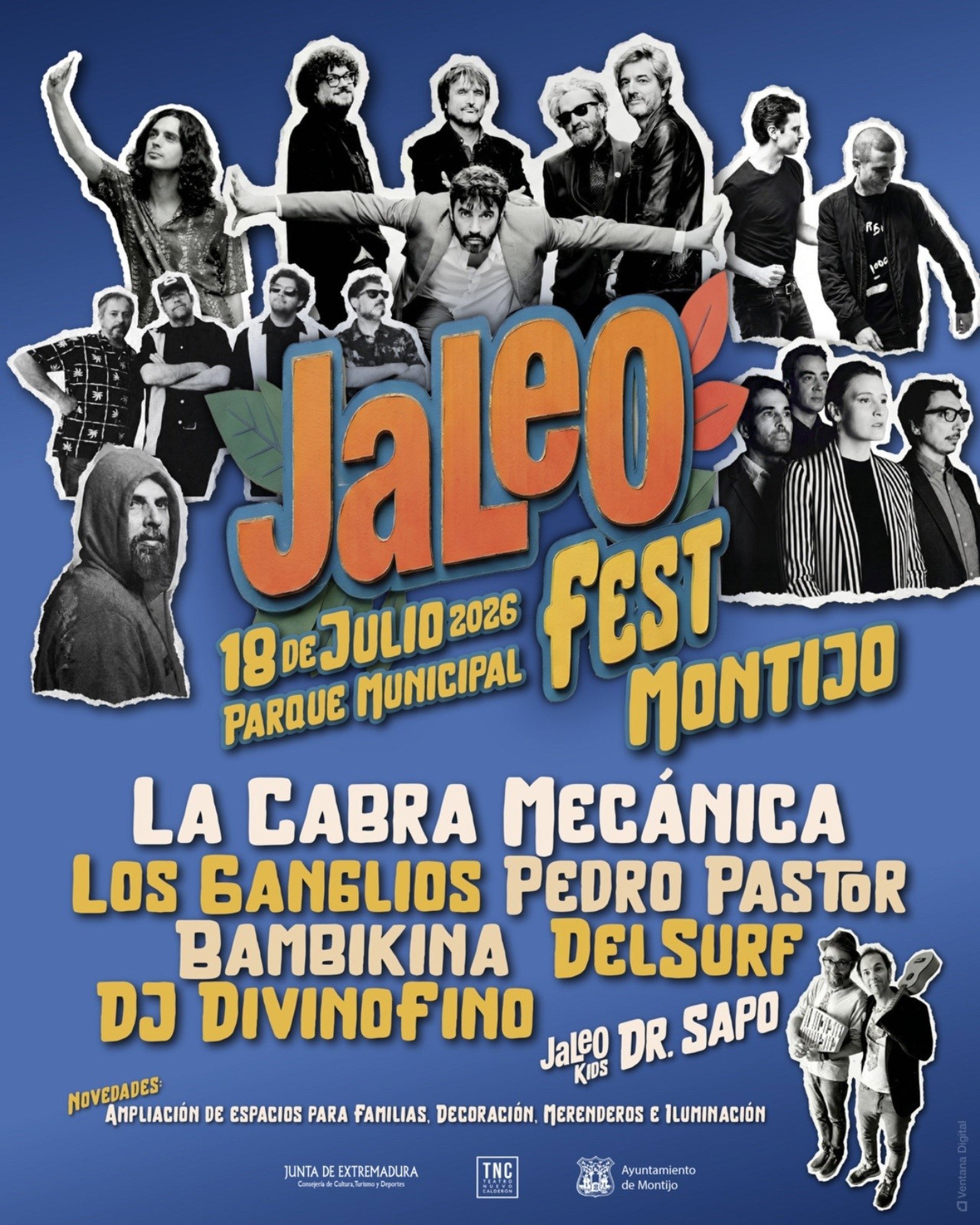 El Jaleo Fest ofrecerá el 18 de julio en Montijo las actuaciones de La Cabra Mecánica, los Ganglios o Pedro Pastor entre otros El Jaleo Fest ofrecerá el 18 de julio en Montijo las actuaciones de La Cabra Mecánica, los Ganglios o Pedro Pastor entre otros