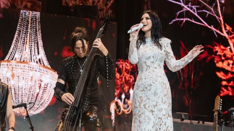 Laura Pausini, en el concierto del 2 de abril en Barcelona. 