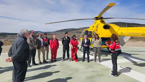 Mosqueruela y Mora inauguran sus helipuertos para emergencias HELIPUERTO