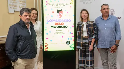 Presentación de la gala en el Ayuntamiento de Cádiz Presentación de la gala en el Ayuntamiento de Cádiz