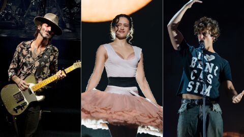 Rosal&iacute;a, Leiva y Guitarricadelafuente, en sus respectivos conciertos de 2026