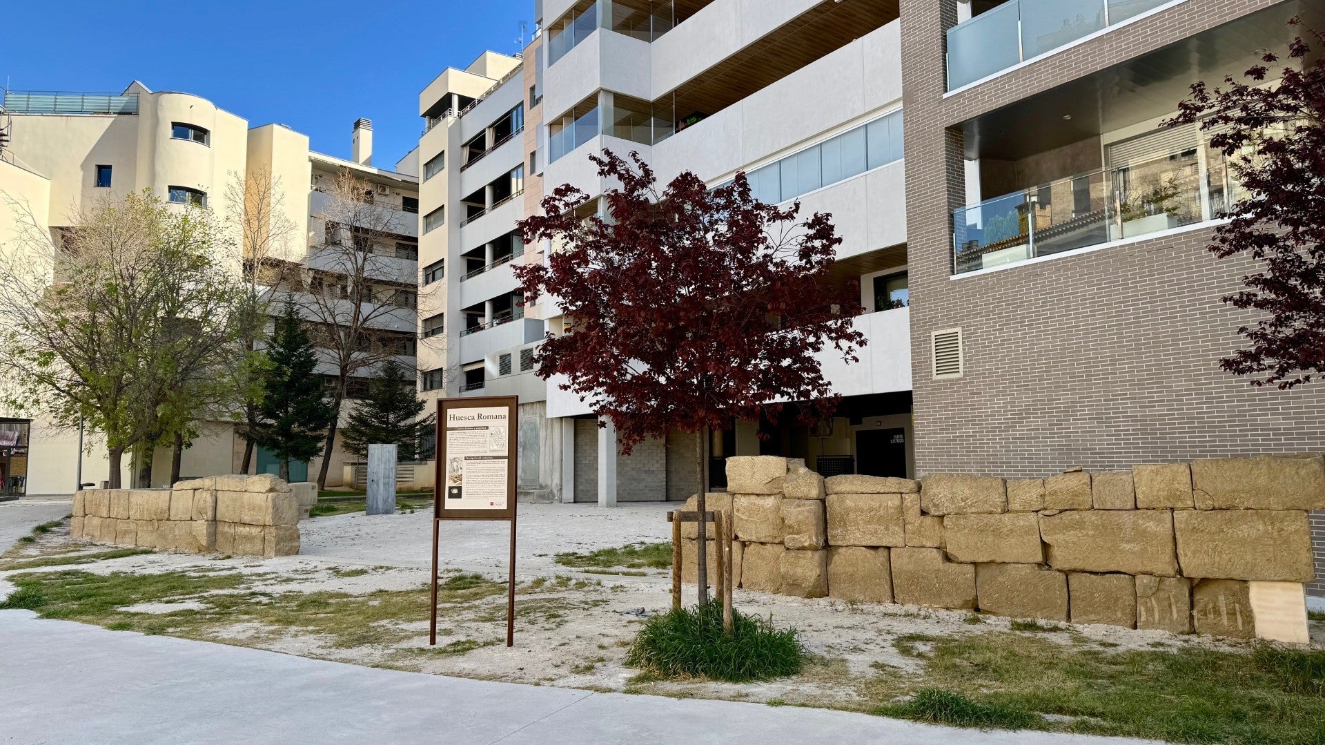 Listos para visitar los restos arqueológicos de la Avenida Monreal en Huesca Listos para visitar los restos arqueológicos de la Avenida Monreal en Huesca