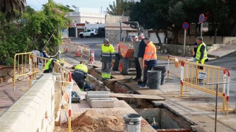 Obras en Cullera en una imagen de archivo