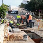 Obras en Cullera en una imagen de archivo