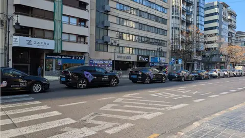 Archivo - Marcha de VTC por València. Archivo - Marcha de VTC por València.