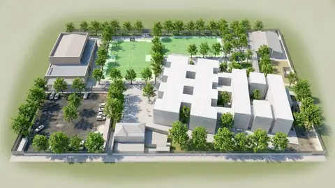 Imagen virtual del IES Llopis Marí de Cullera Imagen virtual del IES Llopis Marí de Cullera