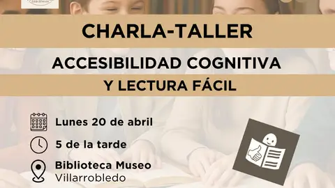 ASPRONA aborda la accesibilidad cognitiva en una charla abierta en Villarrobledo por el Día del Libro ASPRONA aborda la accesibilidad cognitiva en una charla abierta en Villarrobledo por el Día del Libro