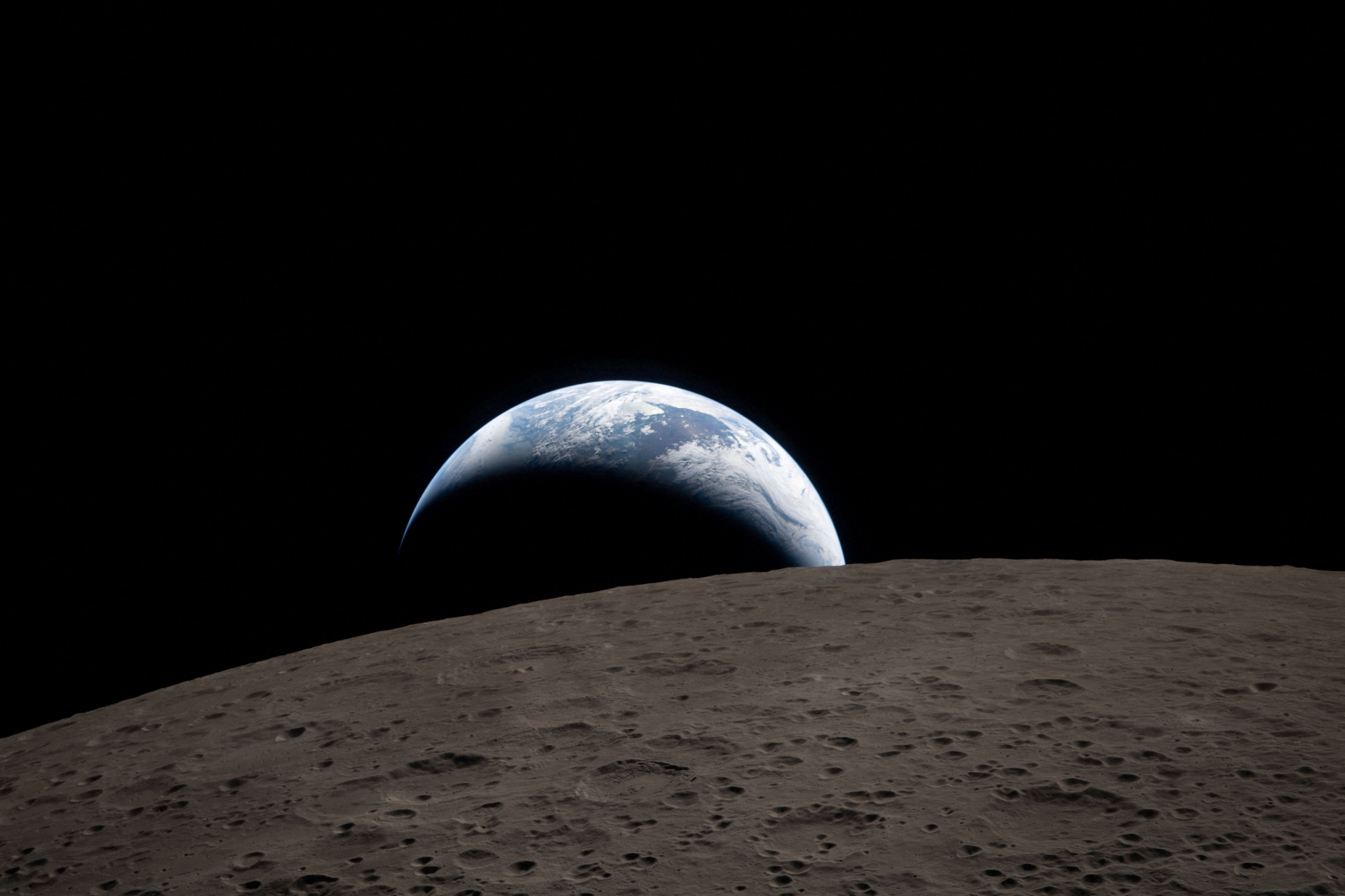La Tierra vista desde la Luna La Tierra vista desde la Luna