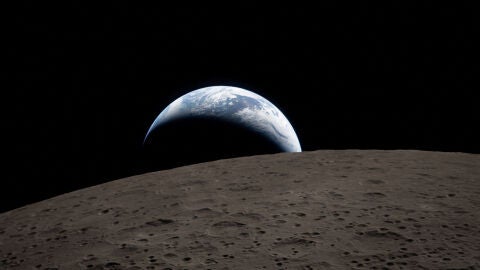 La Tierra vista desde la Luna