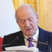 El rey Juan Carlos durante su discurso en la Asamblea de Francia