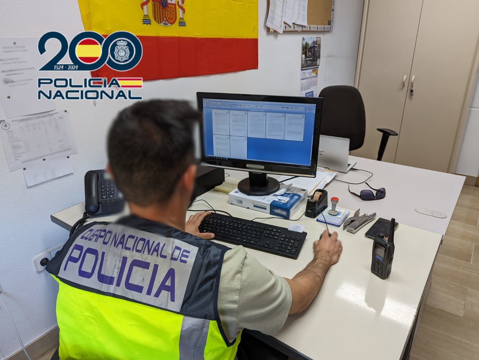 Un investigador de la Policía Nacional Un investigador de la Policía Nacional
