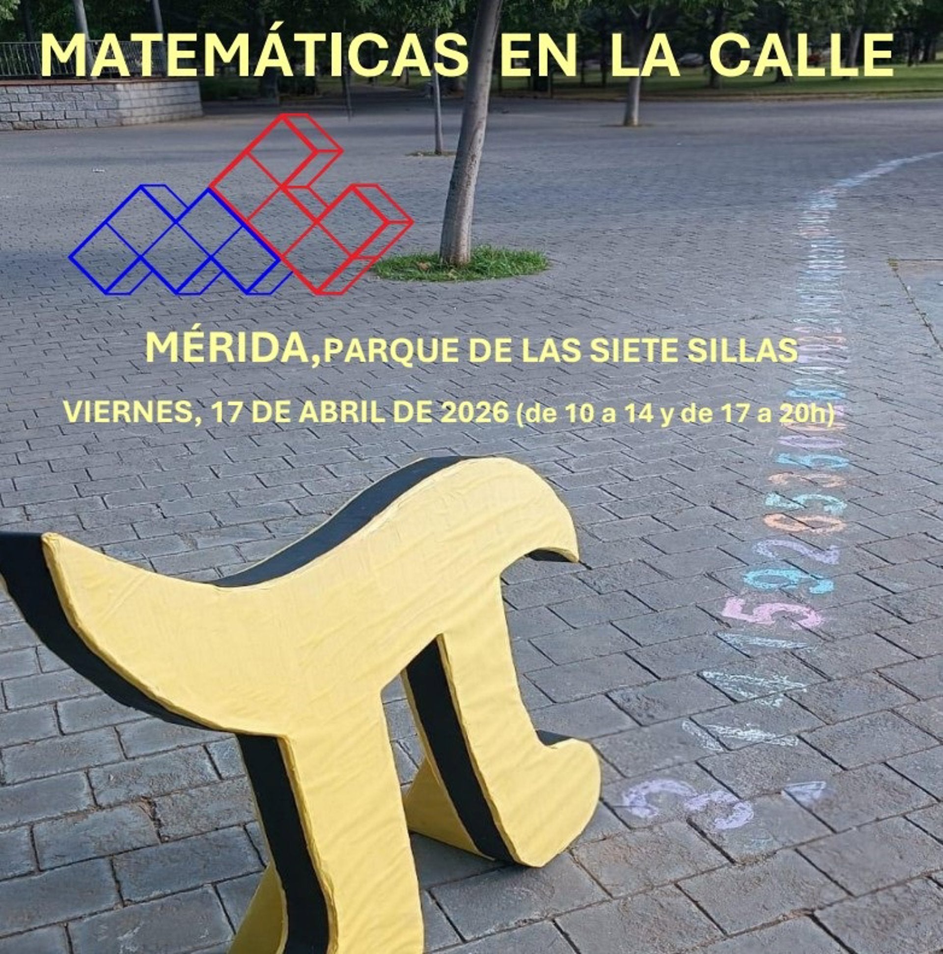 Más de 2.000 alumnos transforman el Parque de las Siete Sillas de Mérida en un laboratorio de matemáticas el 17 de abril Más de 2.000 alumnos transforman el Parque de las Siete Sillas de Mérida en un laboratorio de matemáticas el 17 de abril