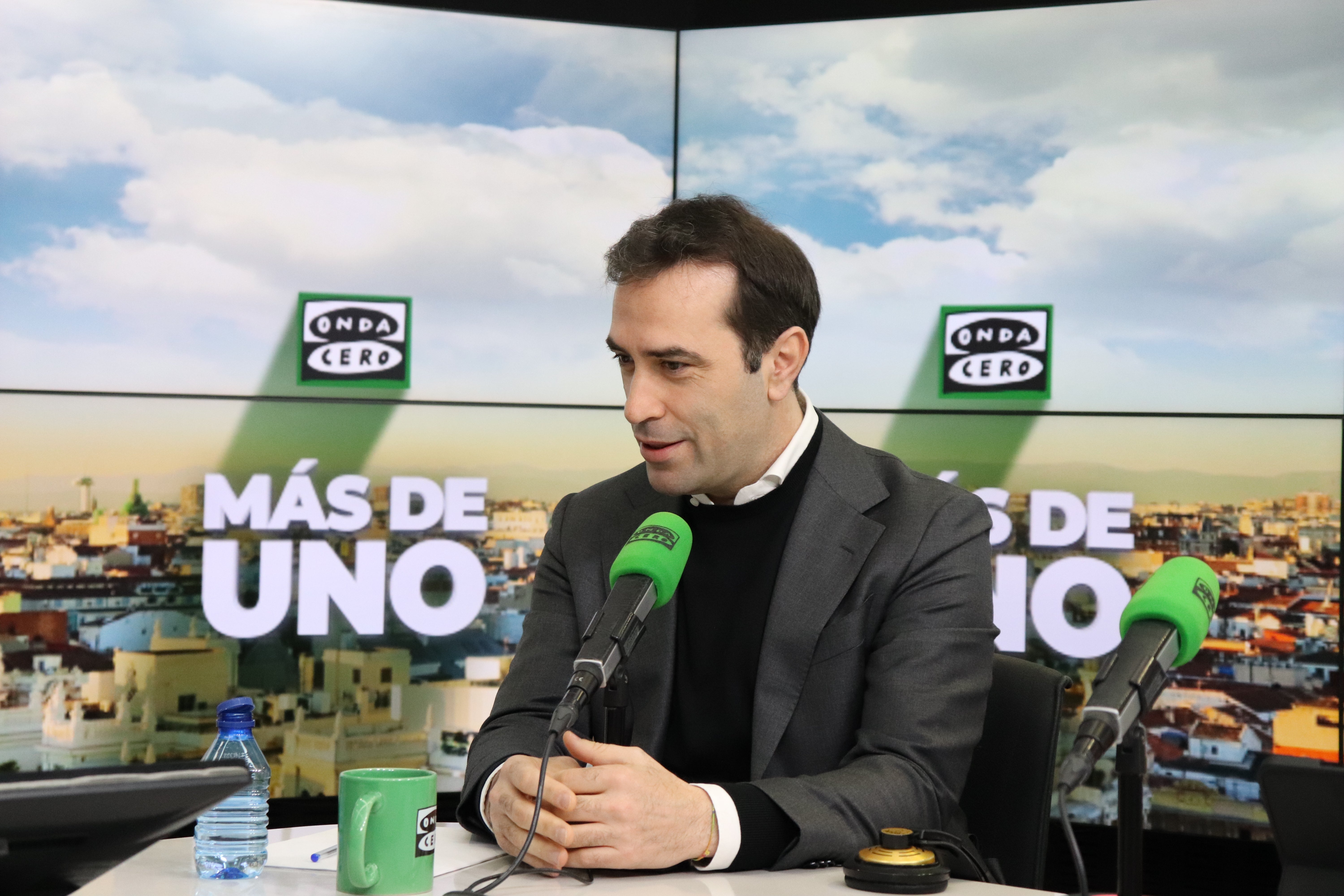 Carlos Cuerpo, durante su entrevista con Carlos Alsina Carlos Cuerpo, durante su entrevista con Carlos Alsina