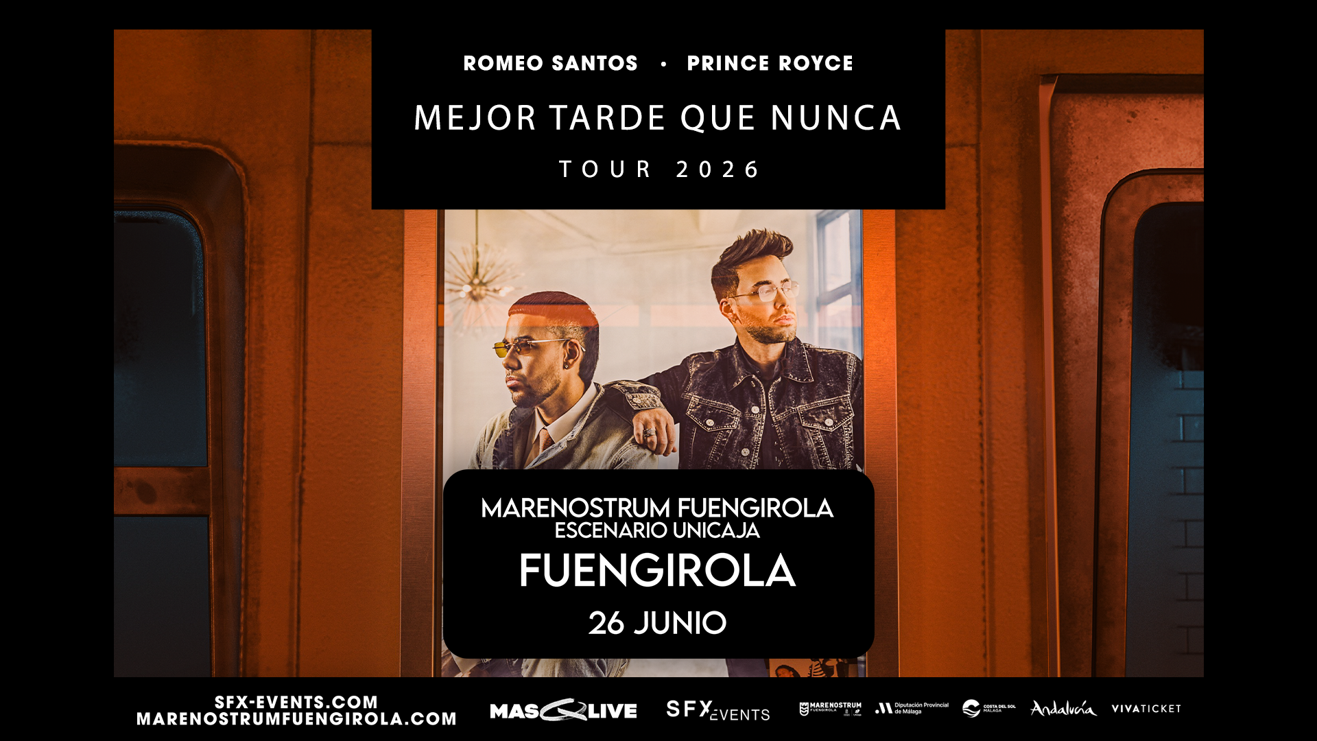 Romeo Santos y Prince Royce se dan cita en Marenostrum Fuengirola Romeo Santos y Prince Royce se dan cita en Marenostrum Fuengirola