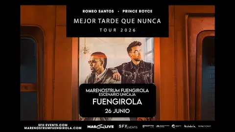 Romeo Santos y Prince Royce se dan cita en Marenostrum Fuengirola Marenostrum
