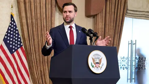 El vicepresidente de Estados Unidos, JD Vance, habla durante una conferencia de prensa tras reunirse con representantes de Pakistán e Irán El vicepresidente de Estados Unidos, JD Vance, habla durante una conferencia de prensa tras reunirse con representantes de Pakistán e Irán