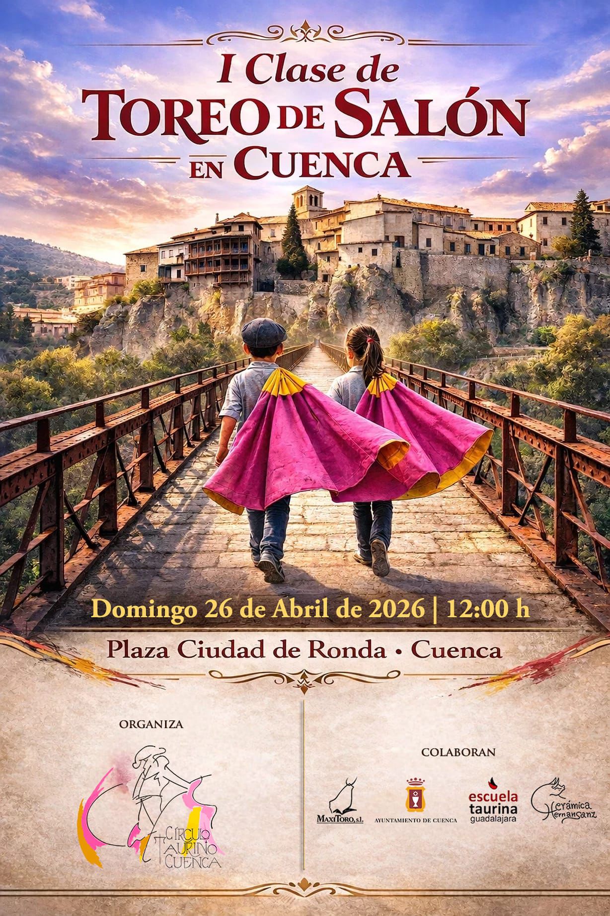 Cuenca acoge una clase de toreo de salón para acercar la tauromaquia a jóvenes Cuenca acoge una clase de toreo de salón para acercar la tauromaquia a jóvenes