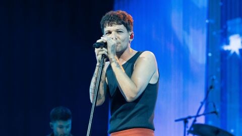 Louis Tomlinson, en el concierto del 13 de abril en Madrid.