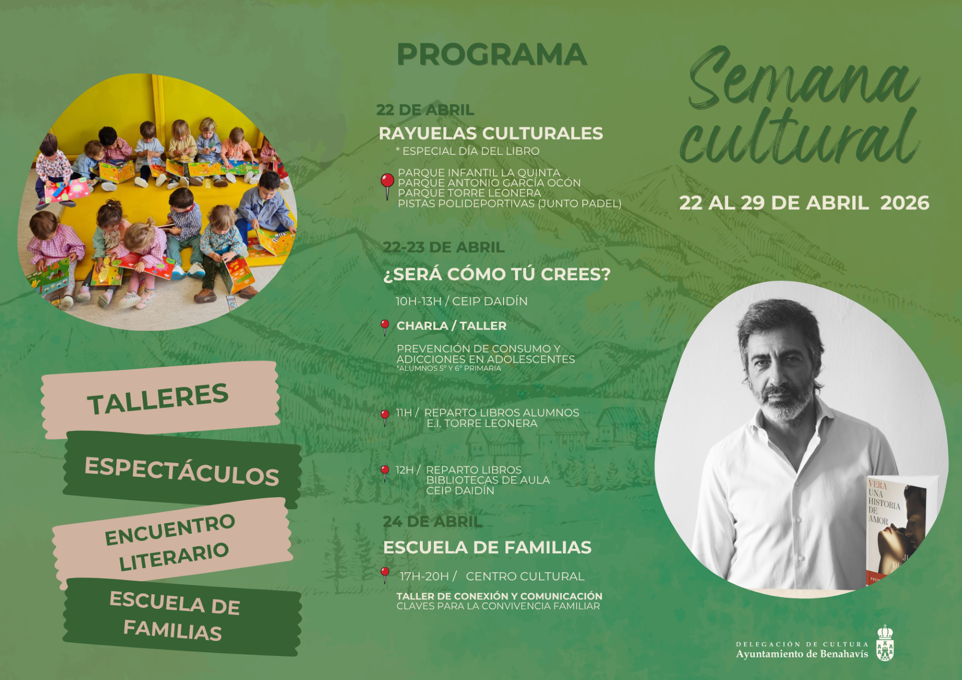 Benahavís celebra su Semana Cultural con una programación que une literatura, educación y artes escénicas Benahavís celebra su Semana Cultural con una programación que une literatura, educación y artes escénicas