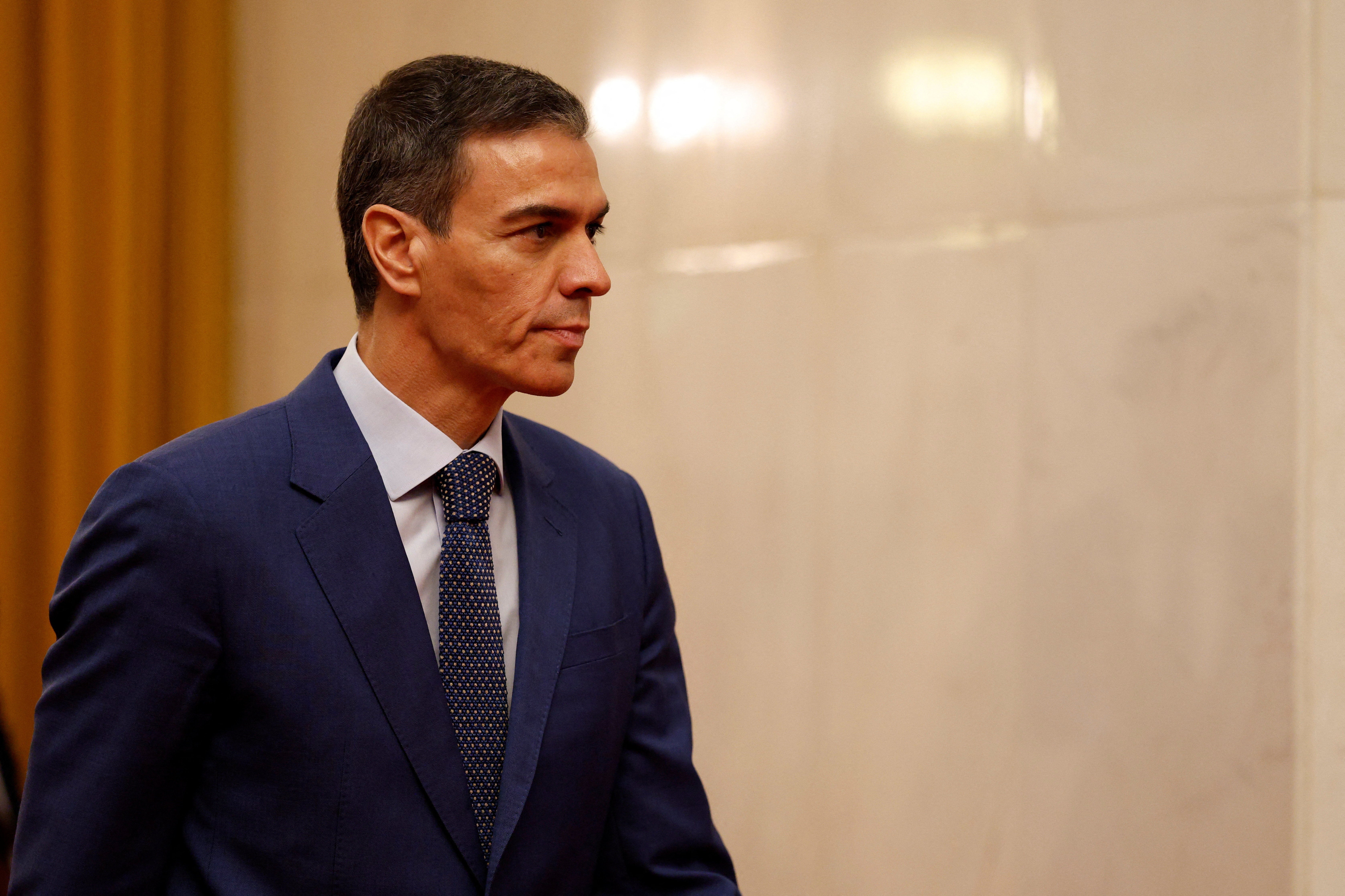 El presidente del Gobierno español, Pedro Sánchez, llega a una reunión con el presidente de China, Xi Jinping, en el Gran Salón del Pueblo en Pekín, China, el 14 de abril de 2026 El presidente del Gobierno español, Pedro Sánchez, llega a una reunión con el presidente de China, Xi Jinping, en el Gran Salón del Pueblo en Pekín, China, el 14 de abril de 2026