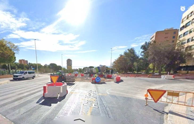 Las obras en la Avenida Murtal en Benidorm en la zona de la Cala llegan ya a su recta final Las obras en la Avenida Murtal en Benidorm en la zona de la Cala llegan ya a su recta final