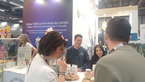 Pablo Suárez y su hija Gisela al frente de Gallegas de Nata en el Salón Gourmets 2026 Pablo Suárez y su hija Gisela al frente de Gallegas de Nata en el Salón Gourmets 2026