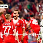 Kane y Laimer celebran uno de los goles delante de Mbappé Kane y Laimer celebran uno de los goles delante de Mbappé