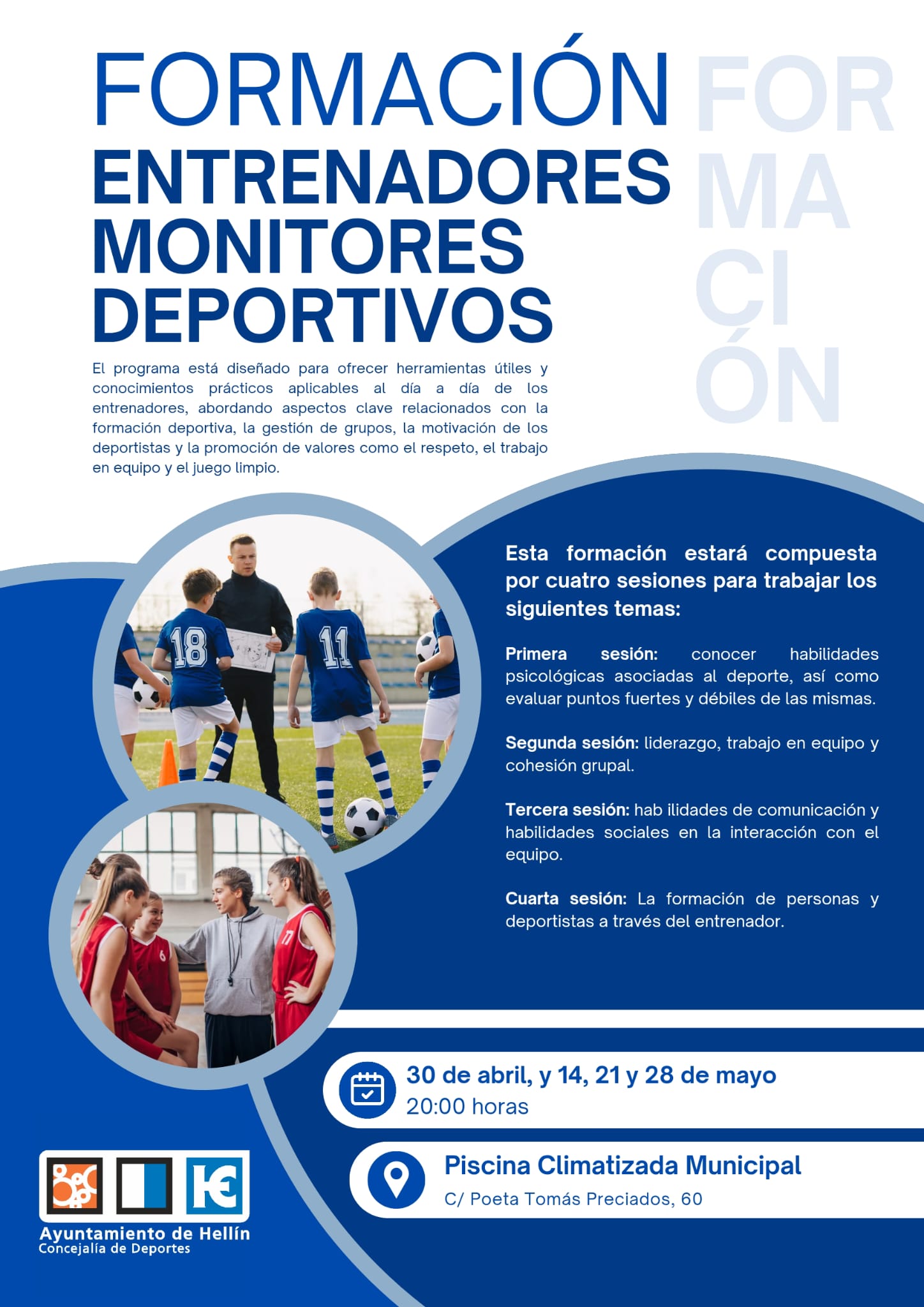 Formación para entrenadores y monitores deportivos de deporte base local Formación para entrenadores y monitores deportivos de deporte base local