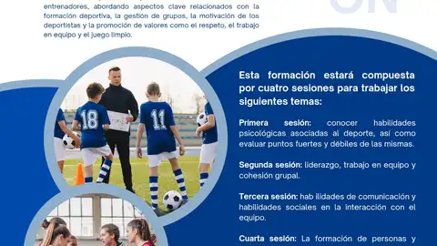Formación para entrenadores y monitores deportivos de deporte base local Formación para entrenadores y monitores deportivos de deporte base local