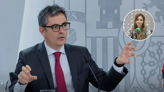 Bolaños, en rueda de prensa. Bolaños, en rueda de prensa.