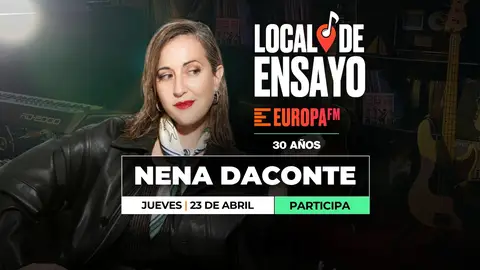 Consigue invitaciones para Nena Daconte en Local de Ensayo Europa FM Consigue invitaciones para Nena Daconte en Local de Ensayo Europa FM