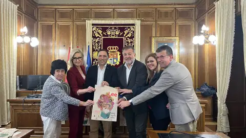 Autoridades presentando el cartel de la Feria del Libro 2026 Autoridades presentando el cartel de la Feria del Libro 2026