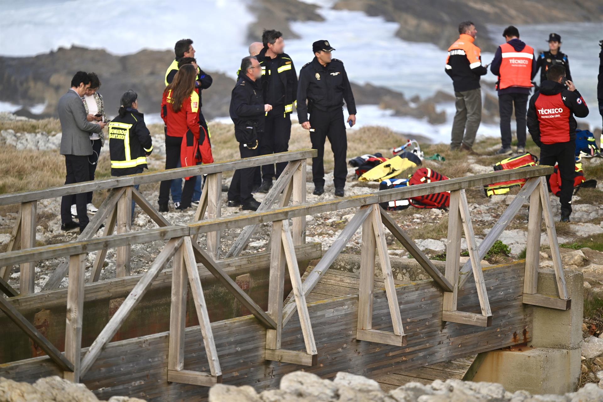 Pasarela de El Bocal en la que se produjo el accidente mortal Pasarela de El Bocal en la que se produjo el accidente mortal