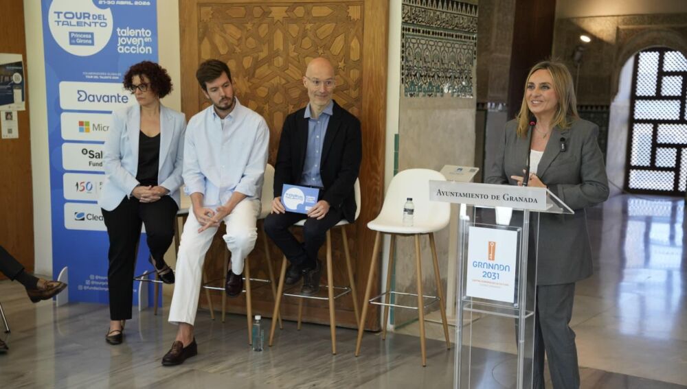 Marifrán Carazo, alcaldesa de Granada en la presentación del Tour Talento en Granada