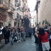 La calle MIguel Soler esta mañana al comienzo de la Romería