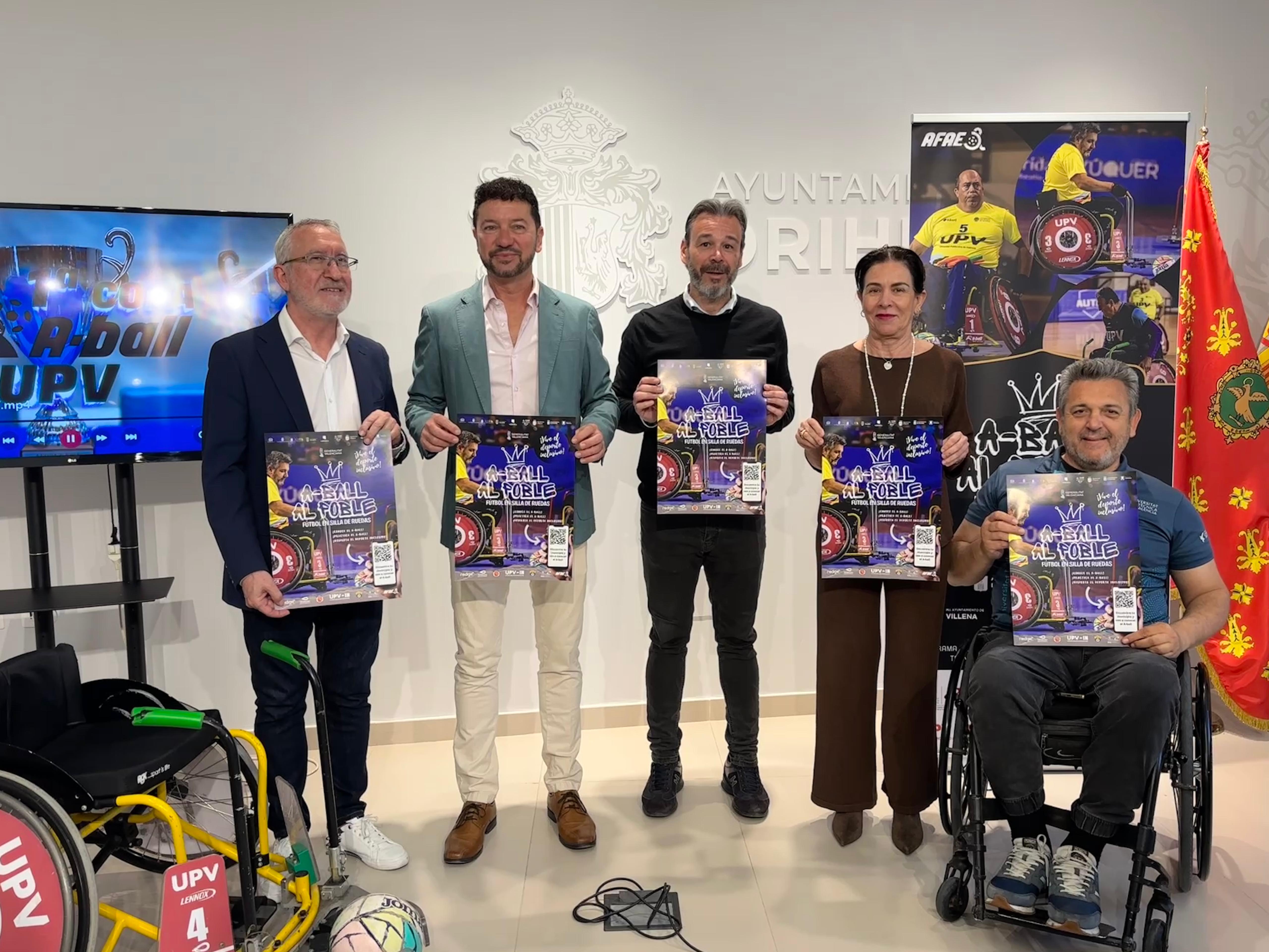 Orihuela acoge una jornada 'A-Ball al Poble' para acercar el fútbol en silla de ruedas y fomentar la inclusión Orihuela acoge una jornada 'A-Ball al Poble' para acercar el fútbol en silla de ruedas y fomentar la inclusión