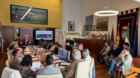 Momentos de la reunión que se celebró en Chiclana Momentos de la reunión que se celebró en Chiclana