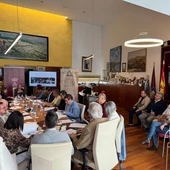 Momentos de la reunión que se celebró en Chiclana Momentos de la reunión que se celebró en Chiclana