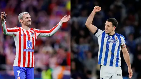 Antoine Griezmann (d) yMikel Oyarzabal (d) Antoine Griezmann (d) yMikel Oyarzabal (d)