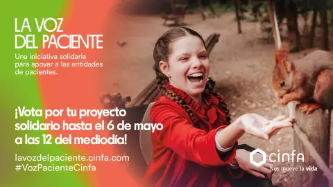 Comienzan las votaciones de ‘La voz del paciente’ de Cinfa, con 436 proyectos de asociaciones de pacientes participante Comienzan las votaciones de ‘La voz del paciente’ de Cinfa, con 436 proyectos de asociaciones de pacientes participante